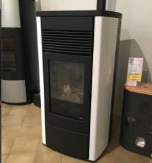 MCZ Ego 2.0 Up Poêle à Granulés MCZ Ego 2.0 Up Côtés Métal Blancs