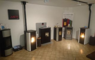 Nouvelle Expo Poêles à Pellet 2 Modèles en fonctionnement