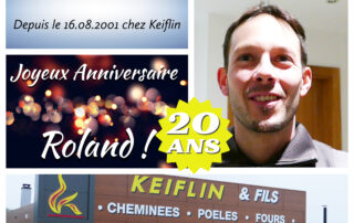 Roland Schreck 20 ans chez Keiflin et Fils Hésingue