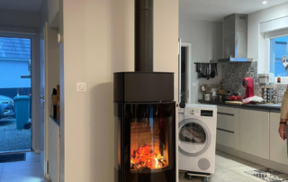 Poêle Attika Caro 130 3 Vitres Ovale