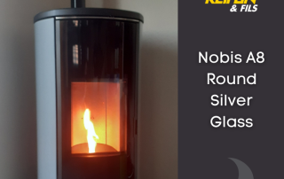 Poêle à pellet Nobis Round Silver