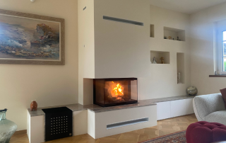 Cheminée 3 Vitres Asymétrique Ruegg RAS 80