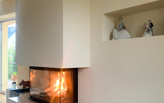 Cheminée 3 Vitres Asymétrique Ruegg RAS 80