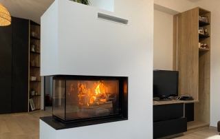 Cheminée 3 Vitres Ruegg R3 80