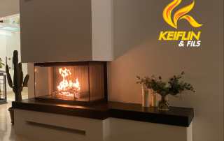 Cheminée 3 Vitres Ruegg R3 100