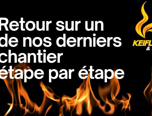 Les étapes de l’un de nos derniers chantiers