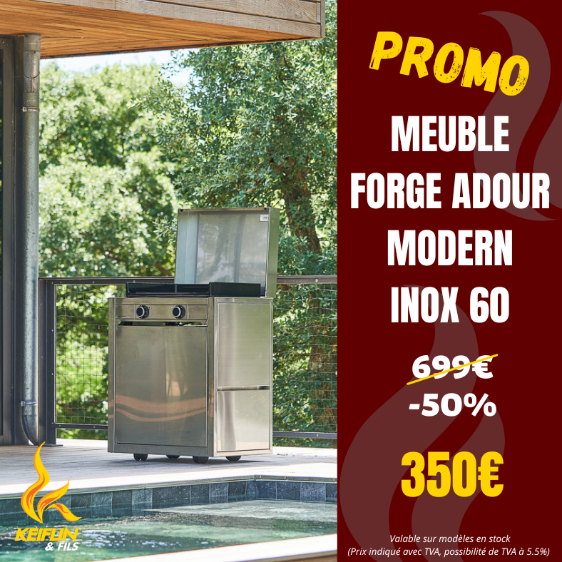 Promotion Keiflin Forge Adour Meuble seul Modern Inox 60cm