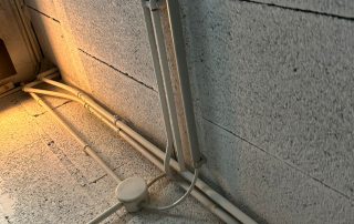 Préparer l'amenée de courant depuis la cave