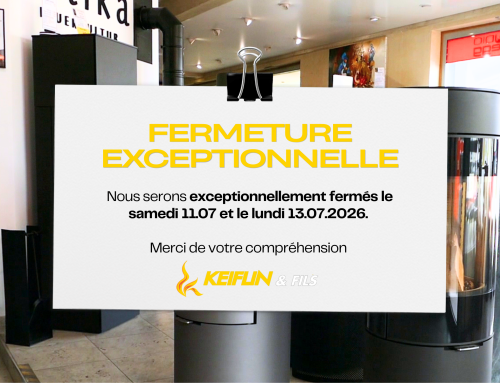 Information – Nous serons exceptionnellement fermés le samedi 11 juillet et le lundi 13 juillet 2026.