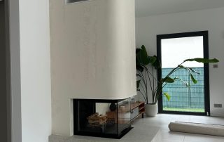 Cheminée Ruegg R3 avec socle céramique
